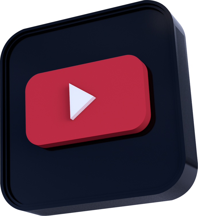 3D Youtube Logo